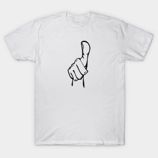 Cartoon Hand Thumbs Up Symbol T-Shirt